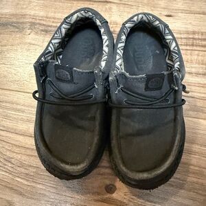 Hey Dude 8T Black Casual Slip-On Shoes